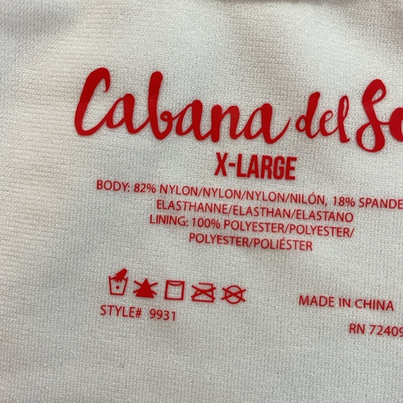 Cabana del Sol NWOT swimsuit XL - Picture 8 of 9